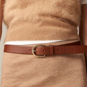 J crew classic Italian  Brown Leather Belt